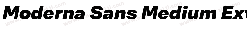 Moderna Sans Medium Ext字体转换